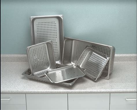 Grainger Approved Perforated Tray Stainless Steel 4 In Height 10 38