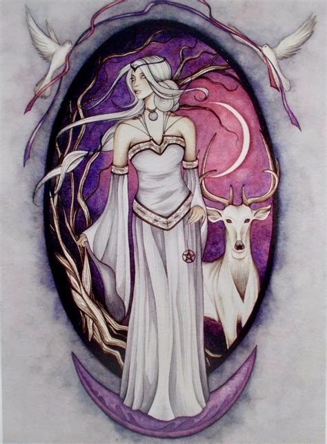 Diana By Jessica Galbreth Nature Goddess Goddess Art Wicca Magick Illustration Fantasy