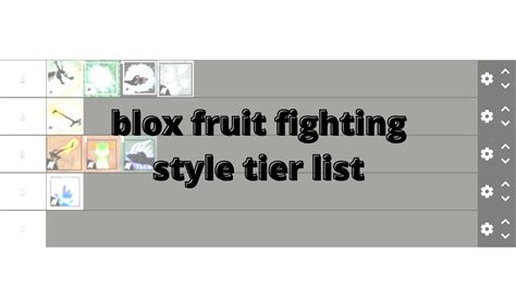 Blox Fruit Fighting Style Tier List Youtube