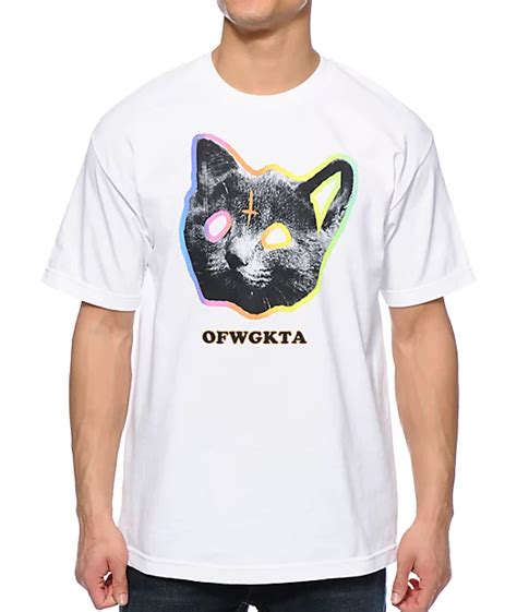 Odd Future Ofwgkta Tron Cat White T Shirt At Zumiez Pdp