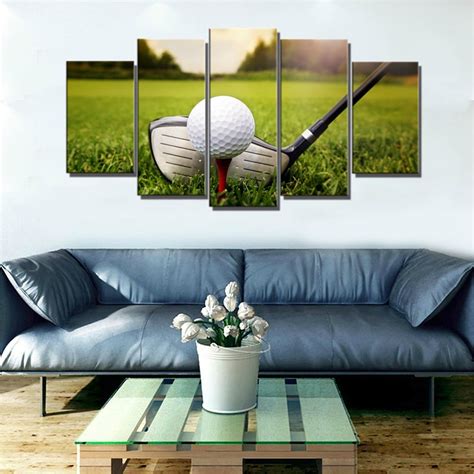 Golf Course Landscape Wall Art Canvas Painting For Home Decorations