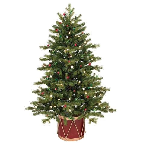 Ge 4 Ft Pre Lit Colorado Spruce Slim Artificial Christmas Tree With