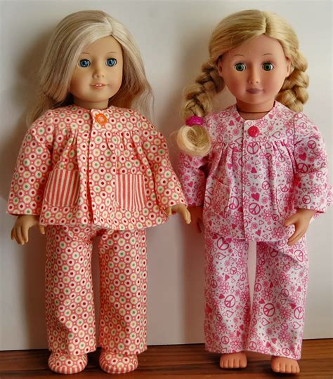 Sewing For American Girl Dolls Warm And Oh So Cozy Pajamas