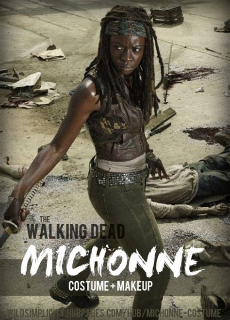 Last year my son was adamant that he was going to be a scary zombie for halloween. Michonne Walking Dead Costume and Makeup