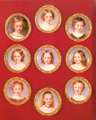 Miniatures Of Queen Victorias Nine Children Queen Victoria Children