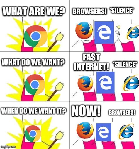 Internet Browser Meme What Do We Want