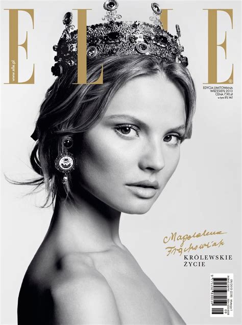 Magdalena Frackowiak On Cover Magazine Photoshoot For Elle Poland
