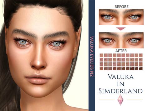 Sims 4 Valuka Eyelids N2 By Valuka The Sims Book