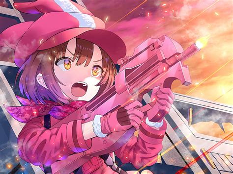 Hd Wallpaper Anime Anime Girls Gun Gale Online Sword Art Online Alternative Gun Gale Online