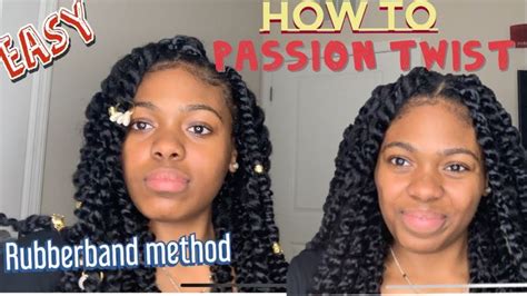 Cute hair styles for medium hair: How to: Easy PASSION TWIST Using Rubber Band Method| Step-by-step| Beginner Friendly - YouTube ...