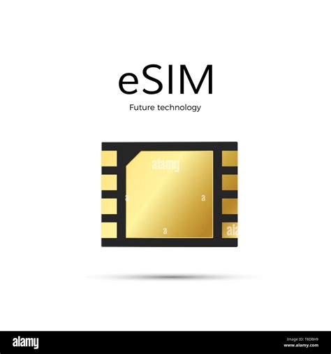 Esim Modern And Tetechnology Of Future Embedded Sim Card Icon Symbol