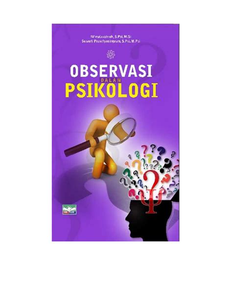 Materi Observasi Dalam Psikologi I Nimatuzahroh S M Susanti