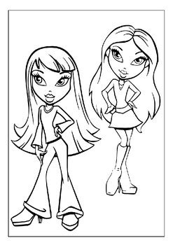 Unleash Your Inner Fashionista with Bratz Dolls Coloring Pages