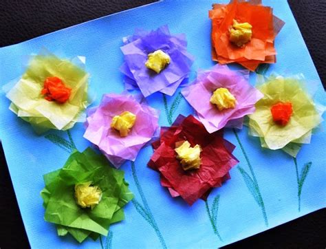 Craft Using Tissue Paper Easy Make Origami Instructions For Kids