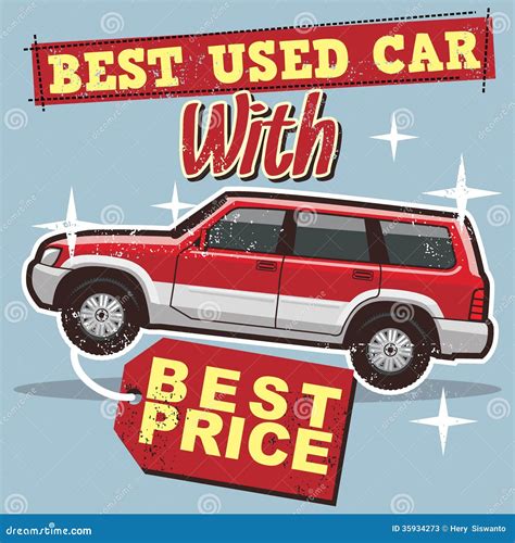 Used Car Poster Stock Photos Image 35934273