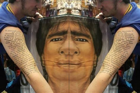 Gol de maradona a los ingleses: ¿Un piquense tiene el tatuaje más original en honor a Maradona? - InfoPico.com
