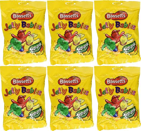 Bassetts Jelly Babies 215gr 76oz Bag Pack Of 6 Uk Grocery