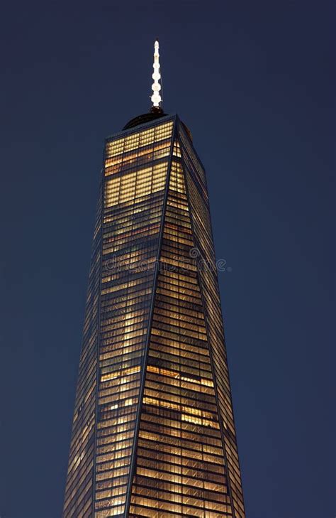 Close Up Of Top Facade Of Freedom Tower In Lower Manhattan Editorial