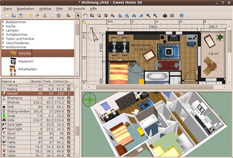 Sweet home 3d dilengkapi dengan 50 buah furnitur,anda juga dapat mengimpor beberapa objek tambahan di dalamnya. SWEET HOME 3D, Aplikasi Open Source untuk Mendesain ...