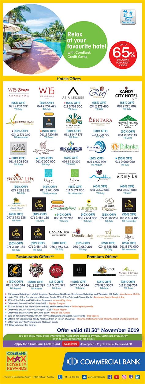 If this makes you excited, go to the bank's website to view the list of public bank credit card promotion. Up to 50% Off with Commercial Bank Credit card at your ...