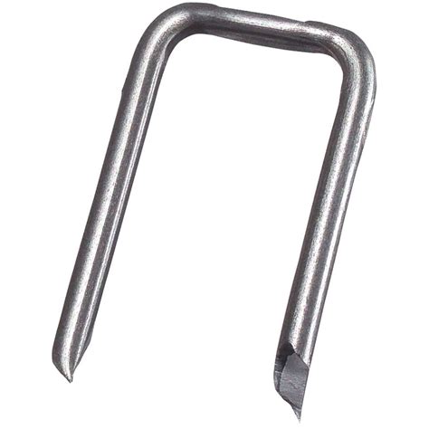 A medium wire staple is an excellent staple. Gardner Bender 9/16 in. 3 Conductor Metal Staple (30-Pack ...