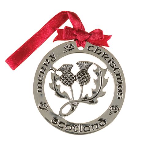 Silverplated Scottish Thistle Ornament For Sale Scottish Gourmet Usa