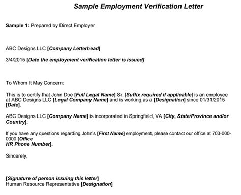 Notice and demand of proof of claim. Employment Verification Letter (Sample Letters & Examples)