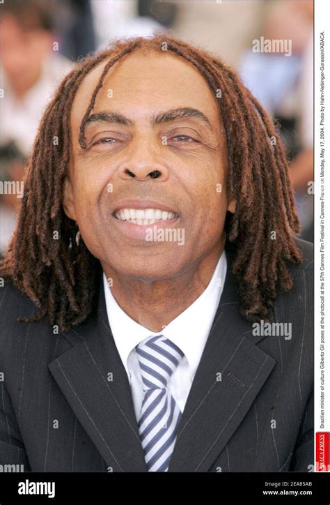 Brazilian Minister Of Culture Gilberto Gil Poses At The Photocall At The 57th Cannes Film