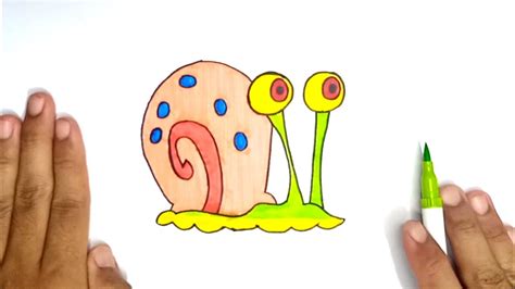 Cara Menggambar Gary Spongebob Squarepants How To Draw Gary