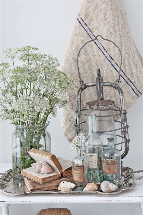 Heres A Beautiful Rustic Display Using Natural Elements And Distressed
