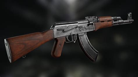 Kalashnikov Akm Ak Weapon Custom P Render Gun Rendering Assault Rifle Weapons