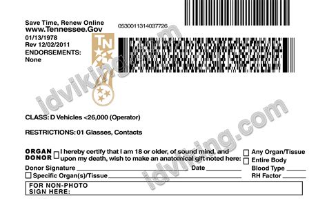 Editable Drivers License Template Free
