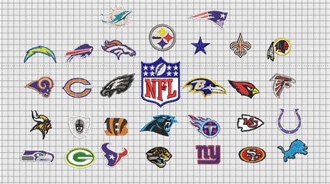 Nfl Embroidery Logo Emb File For Shirts Hats Etsy