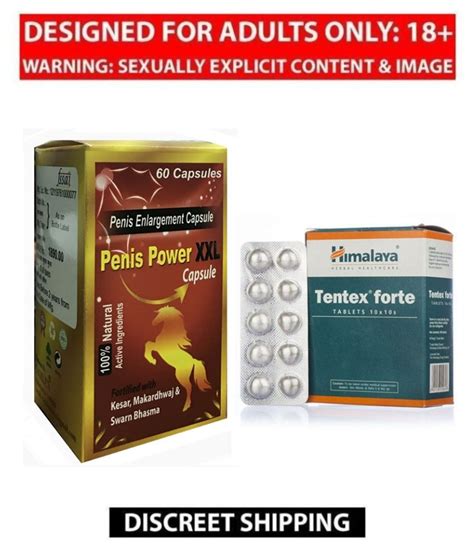 Penis Power Xxl Penis Enlargement Capsule 60 No S And Himalaya Tentex Forte 20 Tablets Combo Buy
