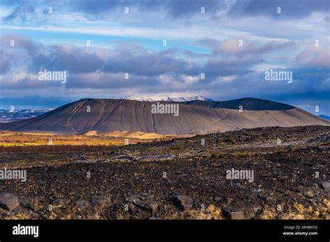 Hverfjall Volcanic Crater Near Lake Myvatn In Iceland Stock Photo Alamy