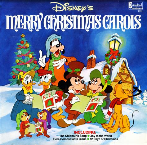 Disney Merry Christmas Carols Disneyland Records 2514 Christmas
