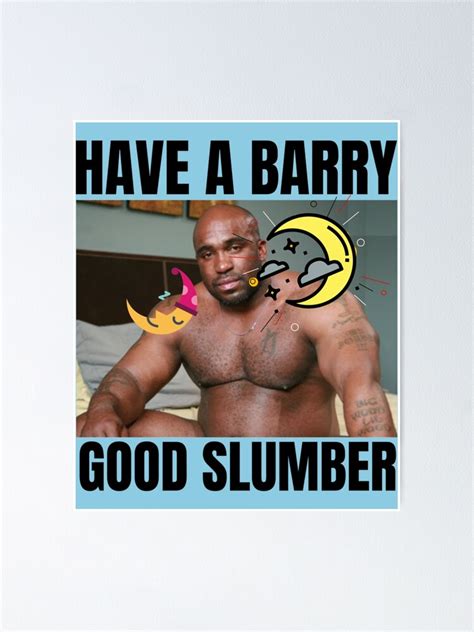 Big Dick Black Guy Meme Barry Wood Poster By Apollo Studio Redbubble