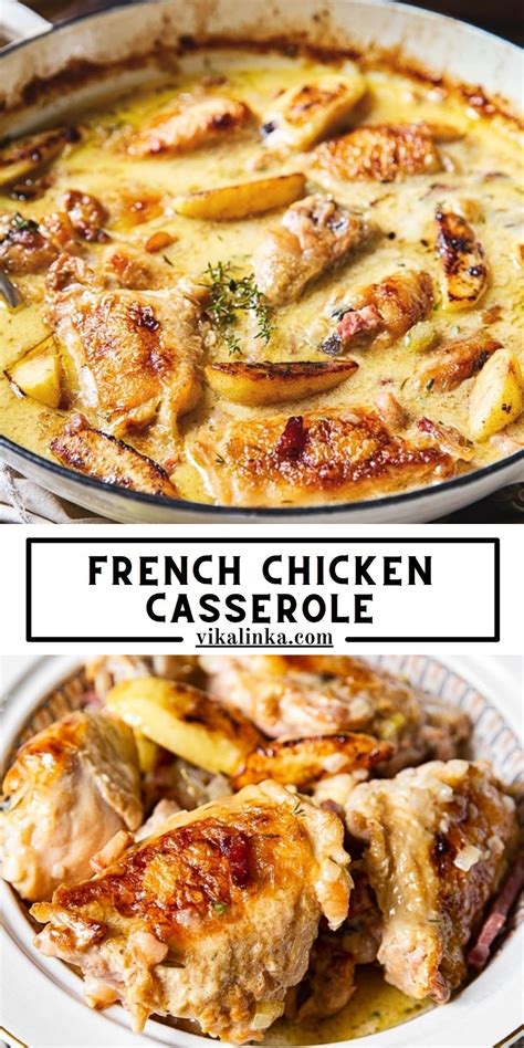 French Chicken Casserole A La Normande In 2021 Chicken Recipes