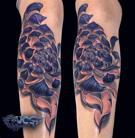 Color Flower Tattoo By Jason Vogt Tattoonow