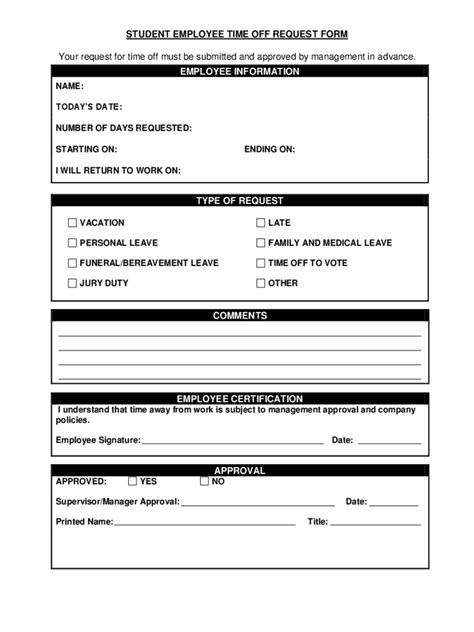 time  request form templates samples  templates