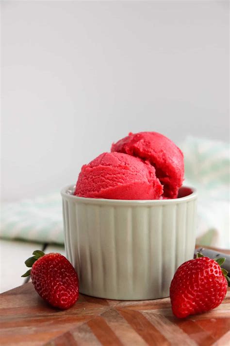 Ninja Creami Strawberry Sorbet Season And Thyme