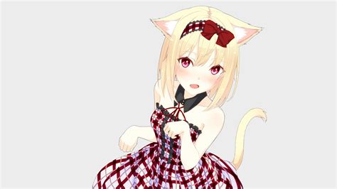 Cat Girl Blonde Original Characters Nekomimi Anime Anime Girls
