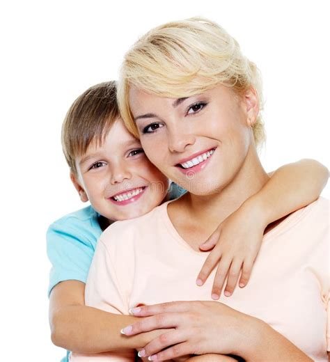 Madre E Hijo Felices De Seis Años Foto De Archivo Imagen De Seis