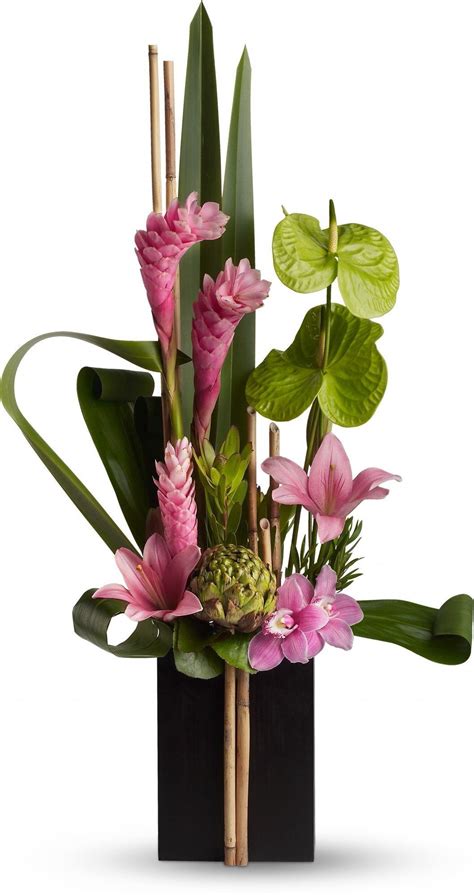 Pin By Tilly Matilda On Wreaths And Arrangements Tropical Floral Arrangements Tropical Flower