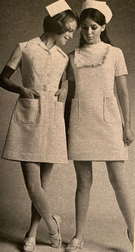 Vintage Nurses Uniforms Seventeen Magazine 1972 Vintage Nurse Nurse Uniform Nurse Dress Uniform
