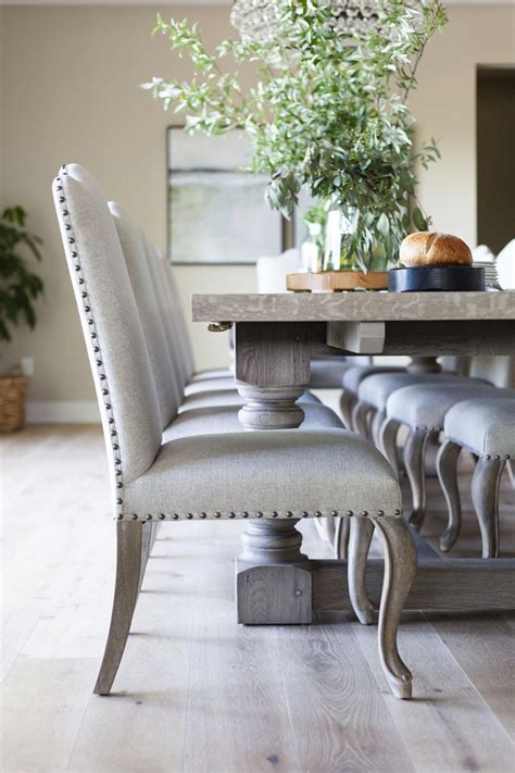 .dining room table and chairs farmhouse style dining room chairs modern farmhouse dining room chairs rustic get 5 in rewards with club o. Upholstered dining chairs + large wood farmhouse table ...
