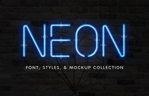 Neon Font And Effect Collection — Medialoot