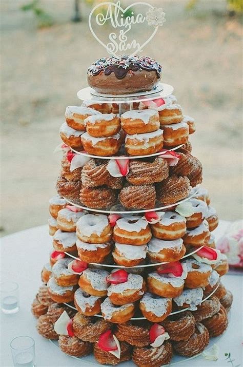 20 adorable wedding donut bar ideas 2024 wedding donuts country wedding cakes doughnut