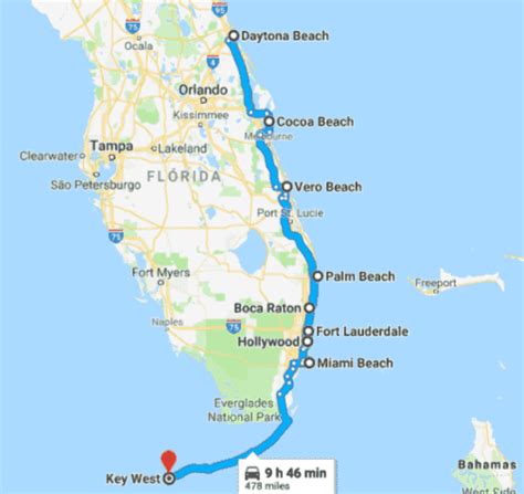 Serrado Glamour Levantar Costa Oeste De Miami Mapa La Playa Enchufe Paloma