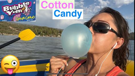 Asmr Blowing Big Bubbles On🛥️boat And In The Lake Bubble Yum Cotton